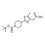 2-(1-Boc-4-piperidyl)-5-methylthiazole-4-acetic Acid