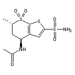 N-[(4S,6S)-6-Methyl-7,7-dioxido-2-sulfamoyl-5,6-dihydro-4H-thieno[2,3-b]thiopyran-4-yl]acetamide