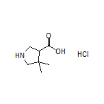 4,4-Dimethylpyrrolidine-3-carboxylic Acid Hydrochloride