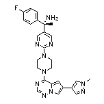 (S)-alpha-(4-Fluorophenyl)-alpha-methyl-2-[4-[6-(1-methyl-4-pyrazolyl)pyrrolo[2,1-f][1,2,4]triazin-4-yl]-1-piperazinyl]pyrimidine-5-methanamine