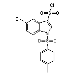 5-Chloro-1-(4-Methylbenzenesulfonyl)-1H-Indole-3-Sulfonyl Chloride