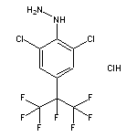 (2,6-dichloro-4-(perfluoropropan-2-yl)phenyl)hydrazine hydrochloride