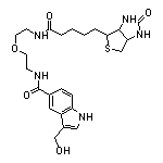 3-(Hydroxymethyl)-N-[2-[2-[5-(2-oxohexahydro-1H-thieno[3,4-d]imidazol-4-yl)pentanamido]ethoxy]ethyl]-1H-indole-5-carboxamide