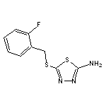 5-(2-Fluoro-benzylsulfanyl)-[1,3,4]thiadiazol-2-ylamine