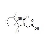 6-Methyl-2,4-dioxo-1,3-diazaspiro[4.5]decane-3-acetic Acid