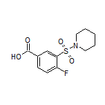 4-Fluoro-3-(1-piperidylsulfonyl)benzoic Acid