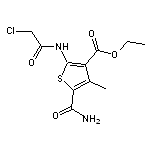 5-Carbamoyl-2-(2-chloro-acetylamino)-4-methyl-thiophene-3-carboxylic acid ethyl ester