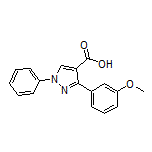 3-(3-Methoxyphenyl)-1-phenylpyrazole-4-carboxylic Acid