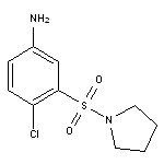 4-chloro-3-(pyrrolidin-1-ylsulfonyl)aniline