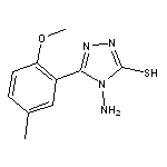 4-Amino-5-(2-methoxy-5-methyl-phenyl)-4H-[1,2,4]triazole-3-thiol