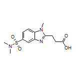 3-[5-(N,N-Dimethylsulfamoyl)-1-methyl-2-benzimidazolyl]propanoic Acid