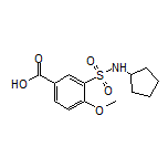 3-(N-Cyclopentylsulfamoyl)-4-methoxybenzoic Acid