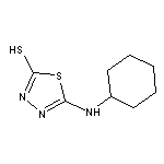 5-Cyclohexylamino-[1,3,4]thiadiazole-2-thiol