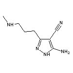 5-amino-3-[3-(methylamino)propyl]-1H-pyrazole-4-carbonitrile