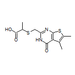 2-[[(5,6-Dimethyl-4-oxo-3,4-dihydrothieno[2,3-d]pyrimidin-2-yl)methyl]thio]propanoic Acid