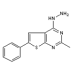 4-hydrazino-2-methyl-6-phenylthieno[2,3-d]pyrimidine