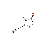 2-(3-Methyl-4-oxothiazolidin-2-ylidene)acetonitrile