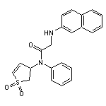 N-(1,1-dioxo-2,3-dihydro-1$l^{6}-thiophen-3-yl)-2-(naphthalen-2-ylamino)-N-phenylacetamide