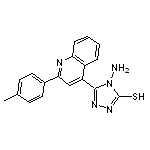 4-amino-5-[2-(4-methylphenyl)quinolin-4-yl]-4H-1,2,4-triazole-3-thiol