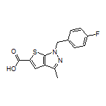 1-(4-Fluorobenzyl)-3-methyl-1H-thieno[2,3-c]pyrazole-5-carboxylic Acid