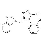 5-Benzoimidazol-1-ylmethyl-4-(2-chloro-phenyl)-4H-[1,2,4]triazole-3-thiol