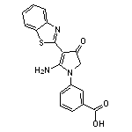 3-(5-Amino-4-benzothiazol-2-yl-3-oxo-2,3-dihydro-pyrrol-1-yl)-benzoic acid