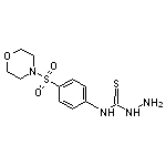 N-[4-(morpholin-4-ylsulfonyl)phenyl]hydrazinecarbothioamide