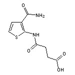 4-{[3-(aminocarbonyl)thien-2-yl]amino}-4-oxobutanoic acid