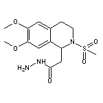 2-[6,7-dimethoxy-2-(methylsulfonyl)-1,2,3,4-tetrahydroisoquinolin-1-yl]acetohydrazide