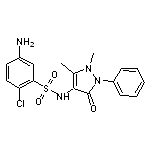 5-Amino-2-chloro-N-(1,5-dimethyl-3-oxo-2-phenyl-2,3-dihydro-1H-pyrazol-4-yl)-benzenesulfonamide