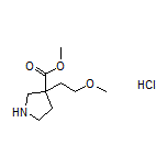 methyl 3-(2-methoxyethyl)pyrrolidine-3-carboxylate hydrochloride