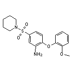 2-(2-methoxyphenoxy)-5-(piperidin-1-ylsulfonyl)aniline