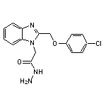 2-{2-[(4-chlorophenoxy)methyl]-1H-benzimidazol-1-yl}acetohydrazide