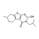 3-Isobutyl-2-mercapto-7-methyl-5,6,7,8-tetrahydrobenzo[4,5]thieno[2,3-d]pyrimidin-4(3H)-one