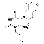 N-(6-Amino-1-butyl-2,4-dioxo-1,2,3,4-tetrahydro-pyrimidin-5-yl)-4-chloro-N-(3-methyl-butyl)-butyramide