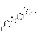 2-[4-(4-Ethyl-benzenesulfonyl)-phenyl]-5-methyl-2H-pyrazol-3-ylamine