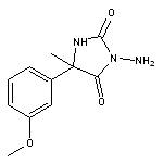 3-amino-5-(3-methoxyphenyl)-5-methylimidazolidine-2,4-dione