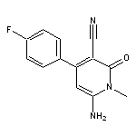 6-amino-4-(4-fluorophenyl)-1-methyl-2-oxo-1,2-dihydropyridine-3-carbonitrile