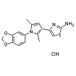 4-[1-(1,3-benzodioxol-5-yl)-2,5-dimethyl-1H-pyrrol-3-yl]-1,3-thiazol-2-amine hydrochloride