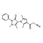 3-[1-(1,5-Dimethyl-3-oxo-2-phenyl-2,3-dihydro-4-pyrazolyl)-2,5-dimethyl-3-pyrrolyl]-3-oxopropanenitrile