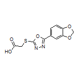 2-[[5-(Benzo[d][1,3]dioxol-5-yl)-1,3,4-oxadiazol-2-yl]thio]acetic Acid