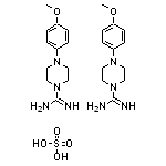 bis(4-(4-methoxyphenyl)piperazine-1-carboximidamide), sulfuric acid