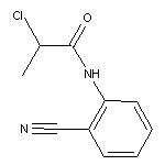 2-chloro-N-(2-cyanophenyl)propanamide