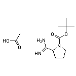 acetic acid, tert-butyl 2-carbamimidoylpyrrolidine-1-carboxylate