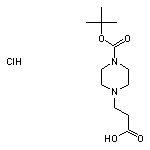 3-[4-(tert-butoxycarbonyl)piperazin-1-yl]propanoic acid hydrochloride