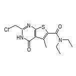 2-(chloromethyl)-N,N-diethyl-5-methyl-4-oxo-3,4-dihydrothieno[2,3-d]pyrimidine-6-carboxamide