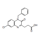 3-(4-Benzyl-7-chloro-3-oxo-3,4-dihydroquinoxalin-2-yl)propanoic Acid