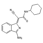 (2Z)-2-(3-amino-1H-isoindol-1-ylidene)-2-cyano-N-cyclohexylacetamide