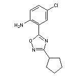 4-chloro-2-(3-cyclopentyl-1,2,4-oxadiazol-5-yl)aniline