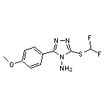 3-Difluoromethylsulfanyl-5-(4-methoxy-phenyl)-[1,2,4]triazol-4-ylamine